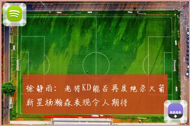 徐静雨:老将KD能否再度绝杀火箭新星杨瀚森表现令人期待